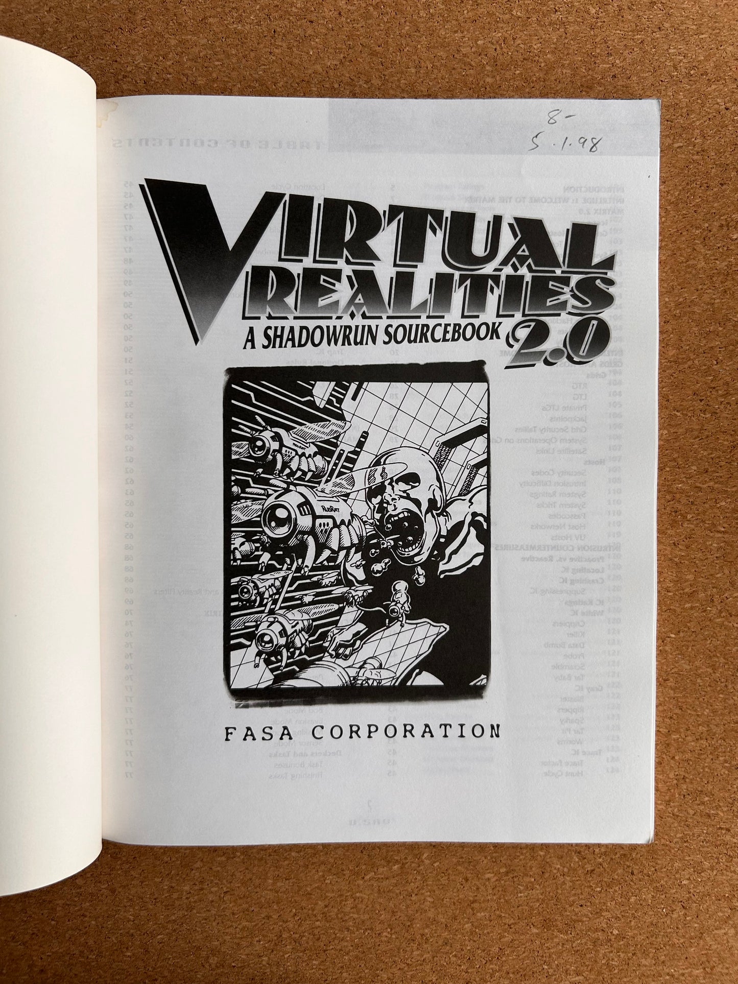 Shadowrun Second Edition - Virtual Realities 2.0 7904 - FASA Paperback (1995)