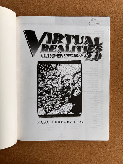 Shadowrun Second Edition - Virtual Realities 2.0 7904 - FASA Paperback (1995)