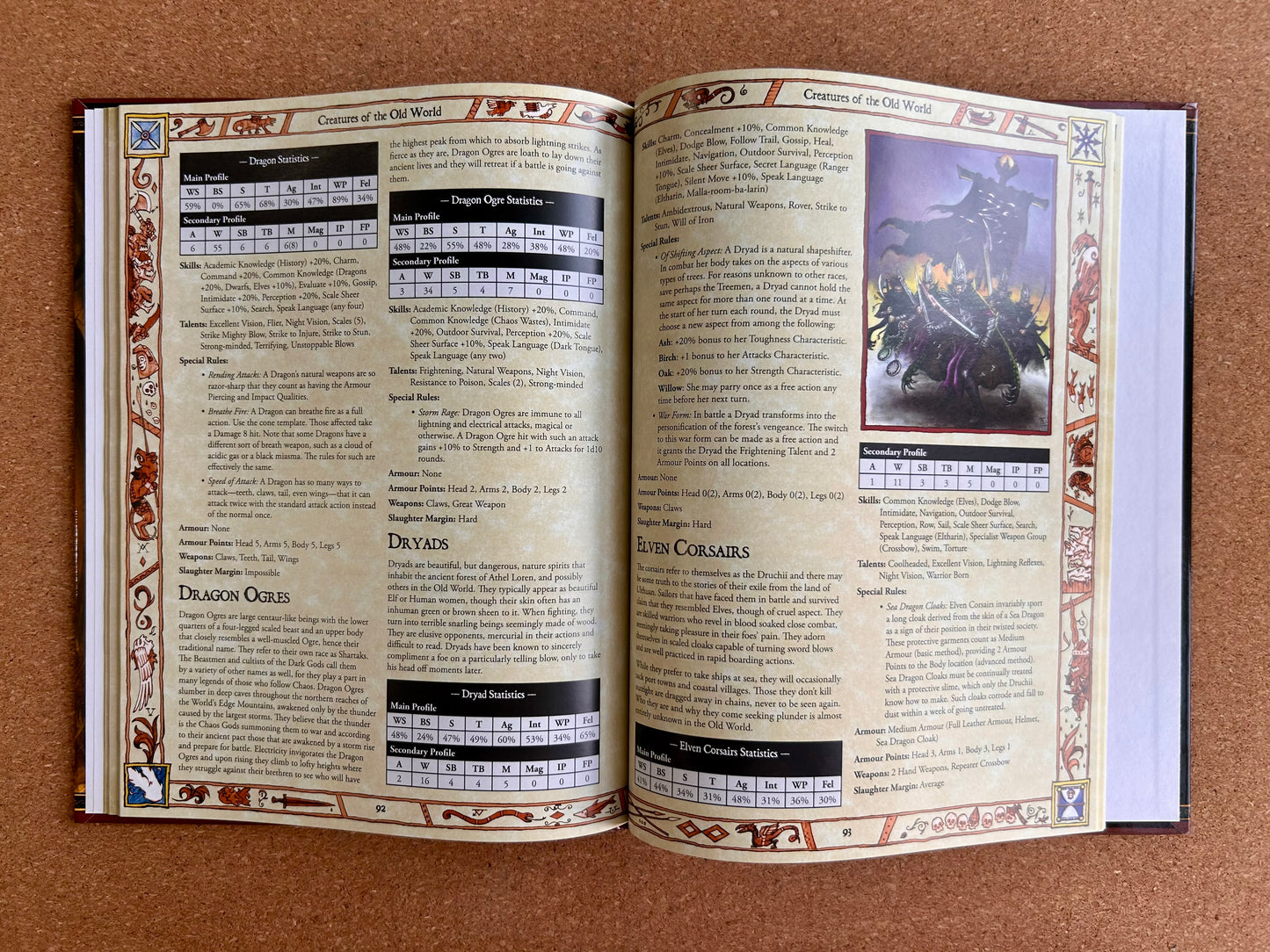 Warhammer Fantasy Roleplay 2nd Ed - Old World Bestiary - Black Library Hardcover (2005)