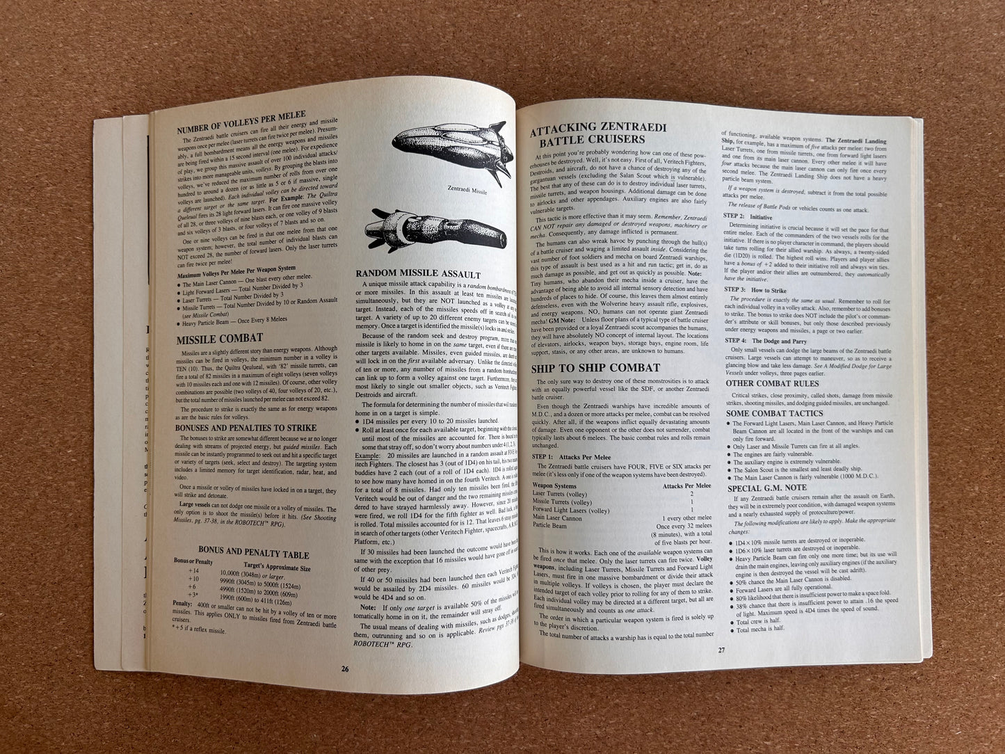 Robotech RPG Book Three Zentraedi - Palladium Books Paperback (1992)