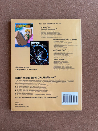 Rifts World Book 29: Madhaven - Palladium Books Paperback 1st Print (2006)