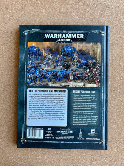 Warhammer 40K 8th Edition - Ultramarines Codex Supplement - Hardcover (2019)