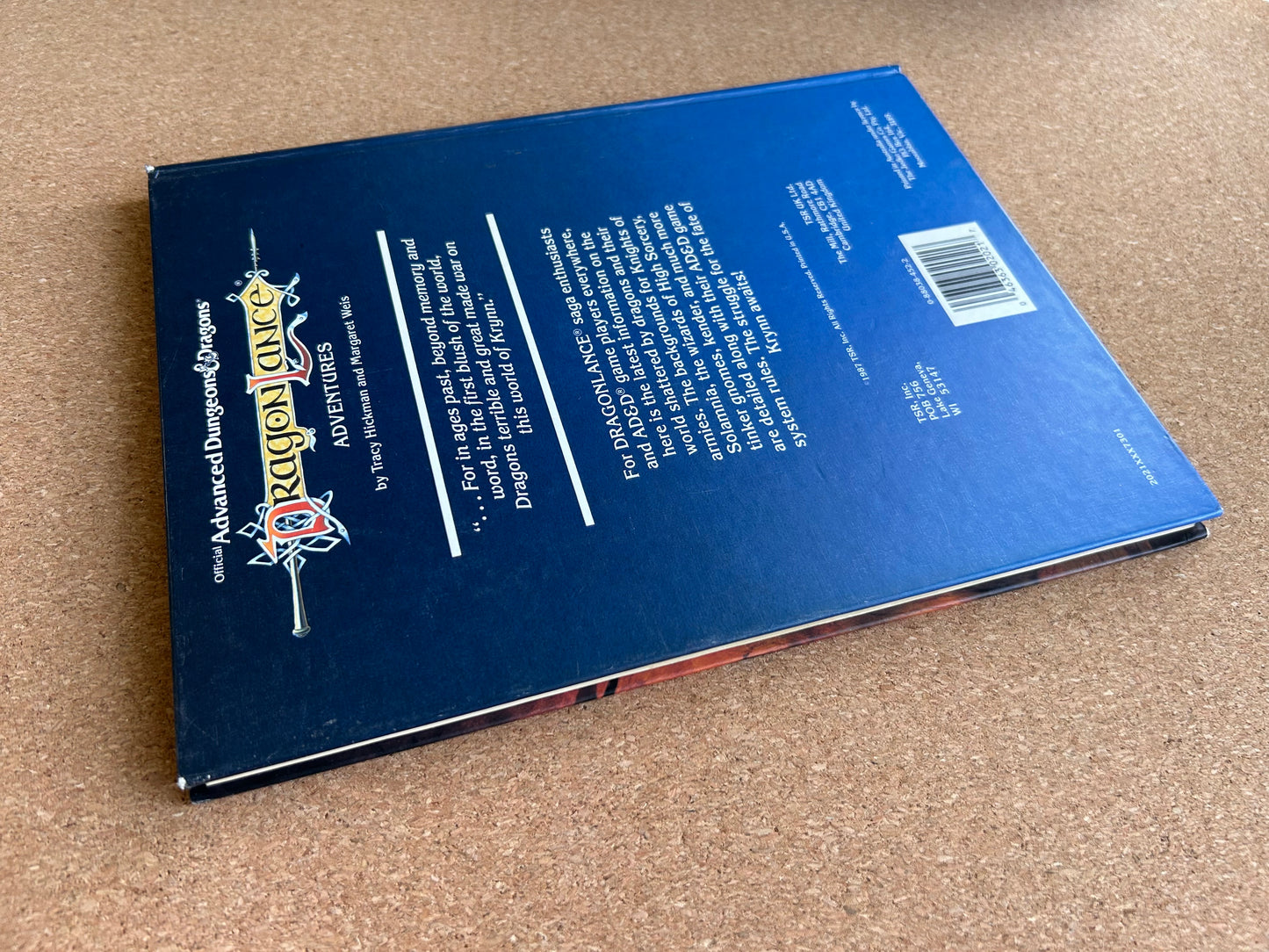 Advanced Dungeons & Dragons - Dragonlance Adventures TSR2021 Hardcover (1987)