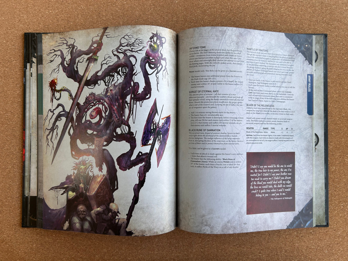 Warhammer 40K 9th Edition - Chaos Space Marines Codex - Hardcover (2022)