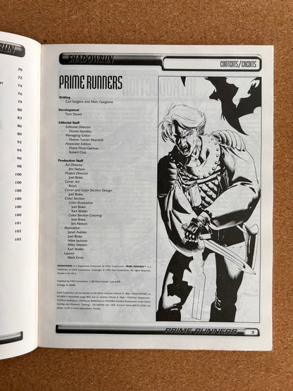 Shadowrun Second Edition - Prime Runners 7116 - FASA Paperback (1994)