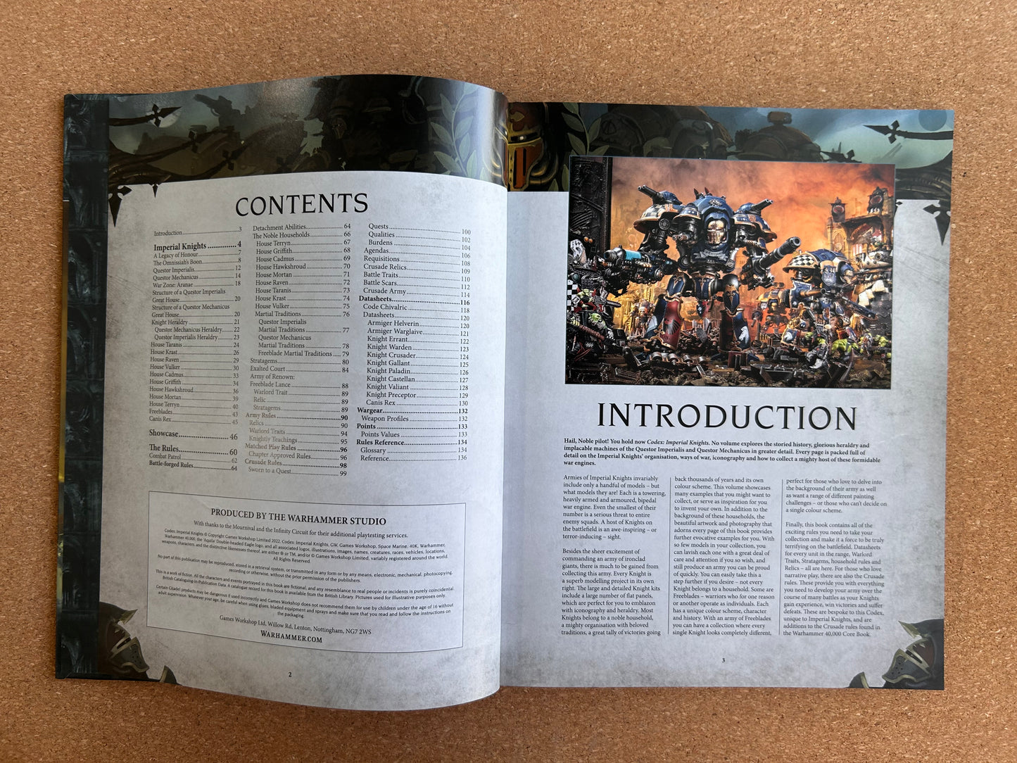 Warhammer 40K 9th Edition - Imperial Knights Codex - Hardcover (2022)
