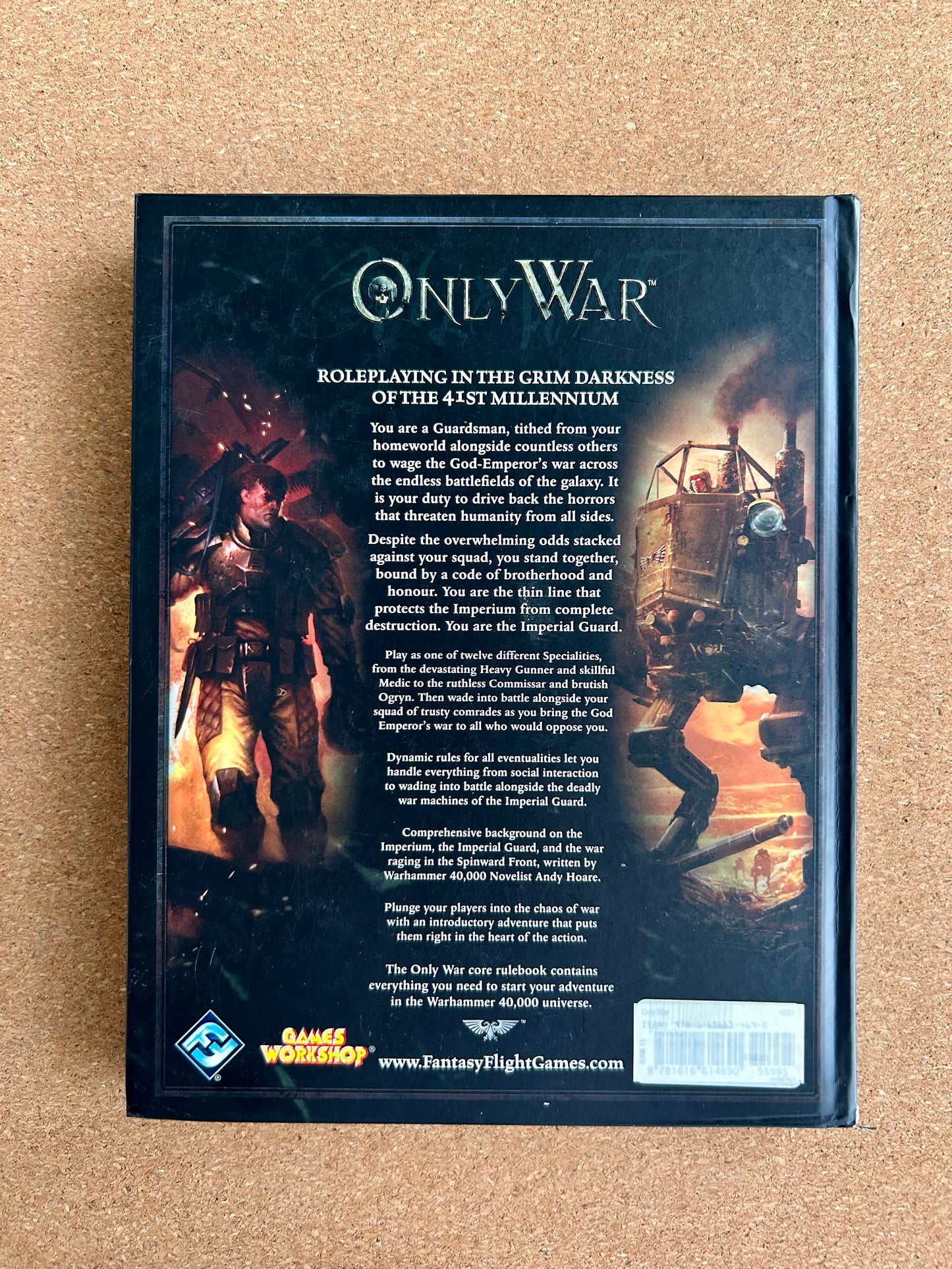 Warhammer 40K Roleplay: Only War - Core Rulebook - Hardcover (2012)