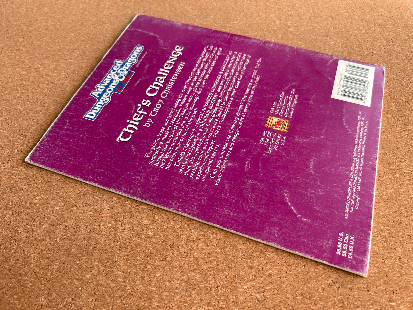 Advanced Dungeons & Dragons - Thief’s Challenge - TSR9420 HHQ2 - Paperback (1993)