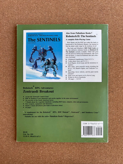 Robotech: RPG Adventures: Zentraedi Breakout - Palladium Paperback (1994)