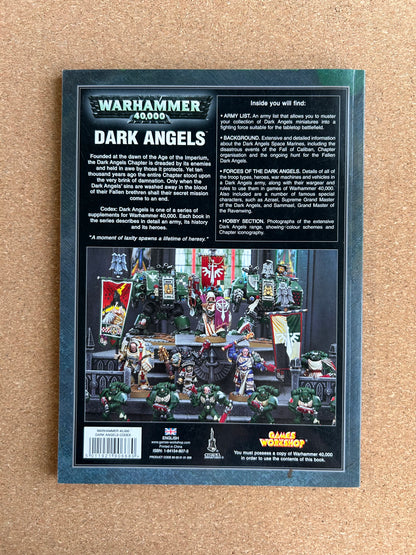Warhammer 40K 4th Edition - Dark Angels Codex - Games Workshop Paperback (2006)