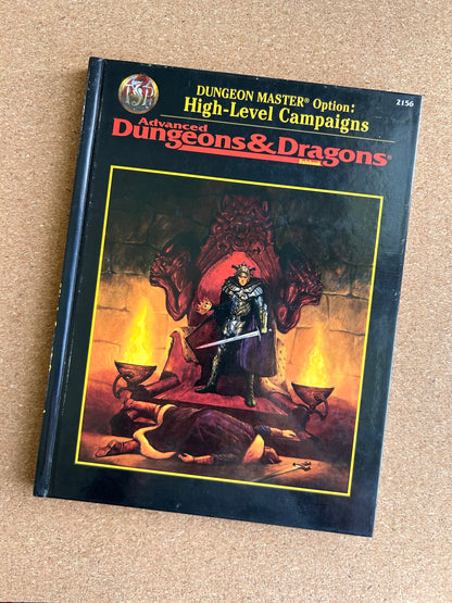 Advanced Dungeons & Dragons - Dungeon Master Option: High-Level Campaigns - TSR2156 Hardcover (1995)