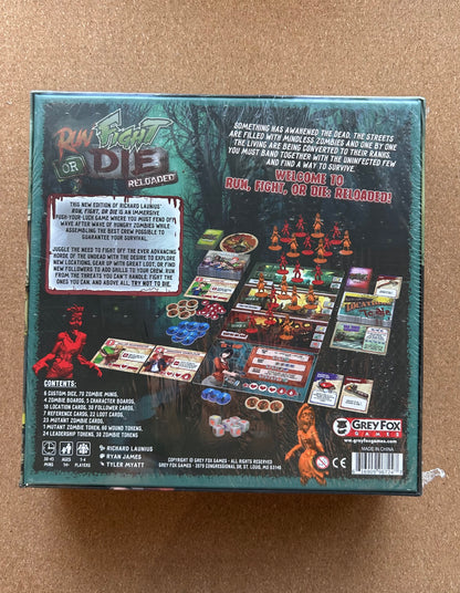 Run Fight or Die Reloaded Board Game - Grey Fox Games