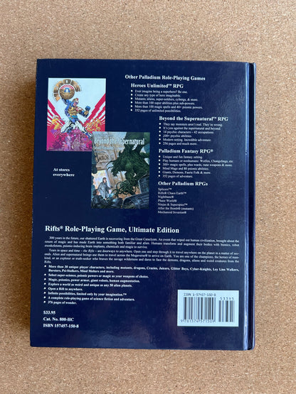 Rifts Ultimate Edition Core Rulebook - Palladium Books Hardcover (2005)