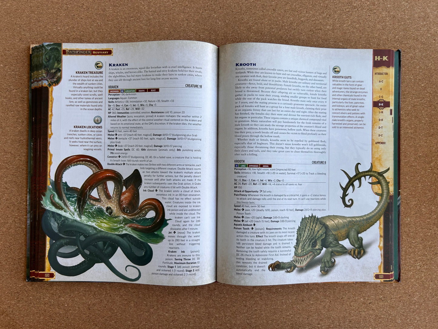 Pathfinder Second Edition - Bestiary - Paizo Hardcover (2019)