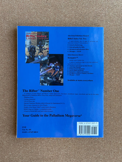 Rifter #1 Guide to the Megaverse - Palladium Books Paperback (1998)