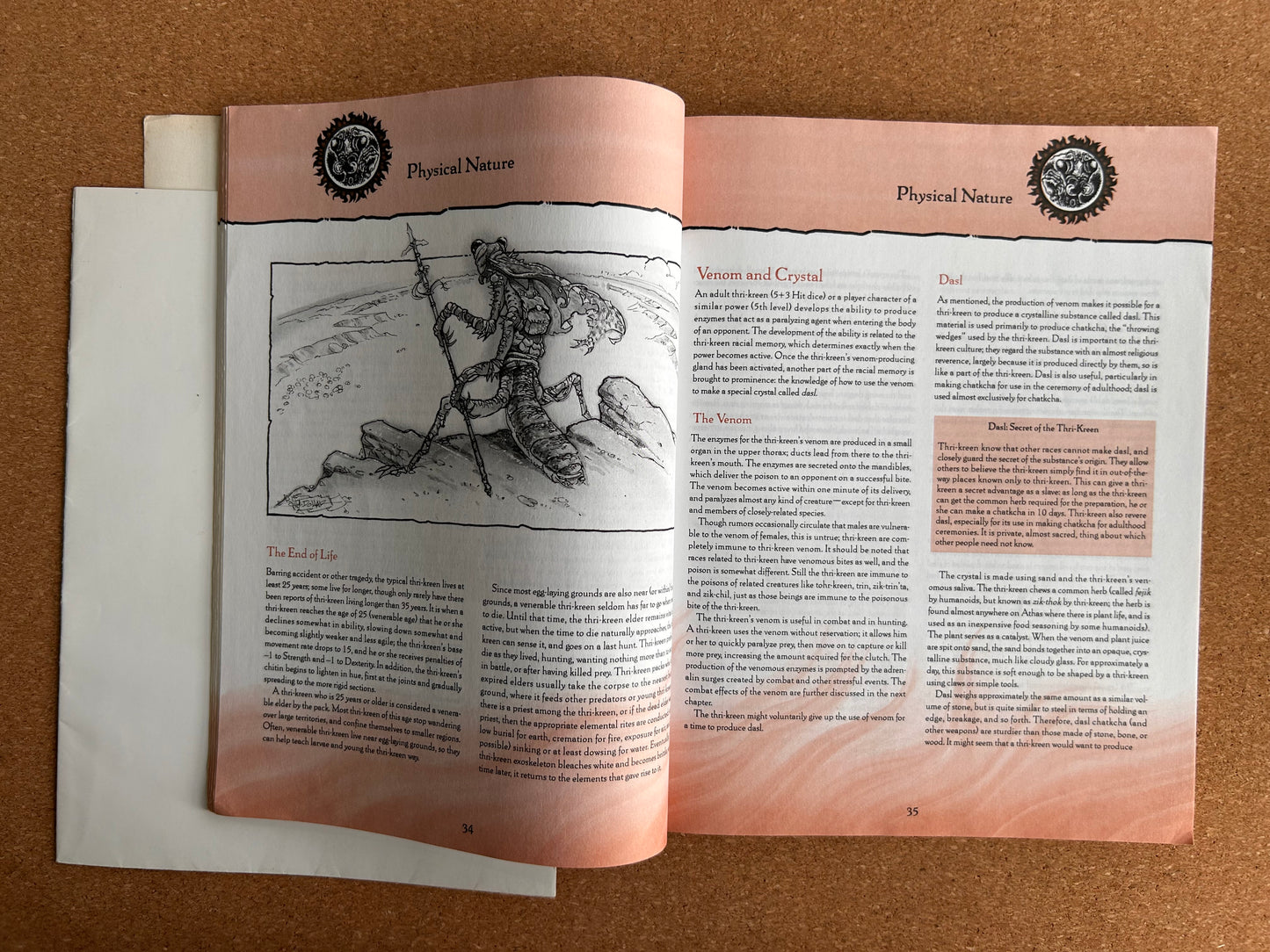 Advanced Dungeons & Dragons Dark Sun - Thri-Kreen of Athas - TSR2437 - Paperback (1995) - With Map