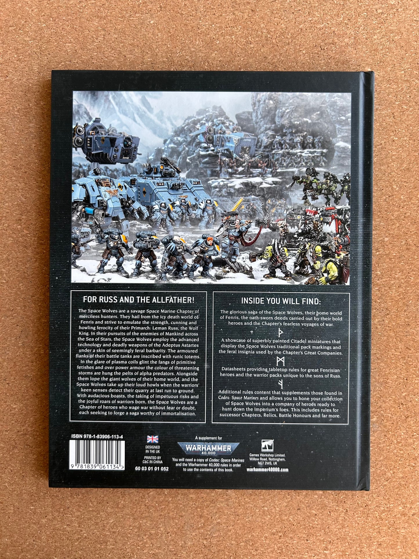 Warhammer 40K 9th Edition - Space Wolves Codex - Hardcover (2020)