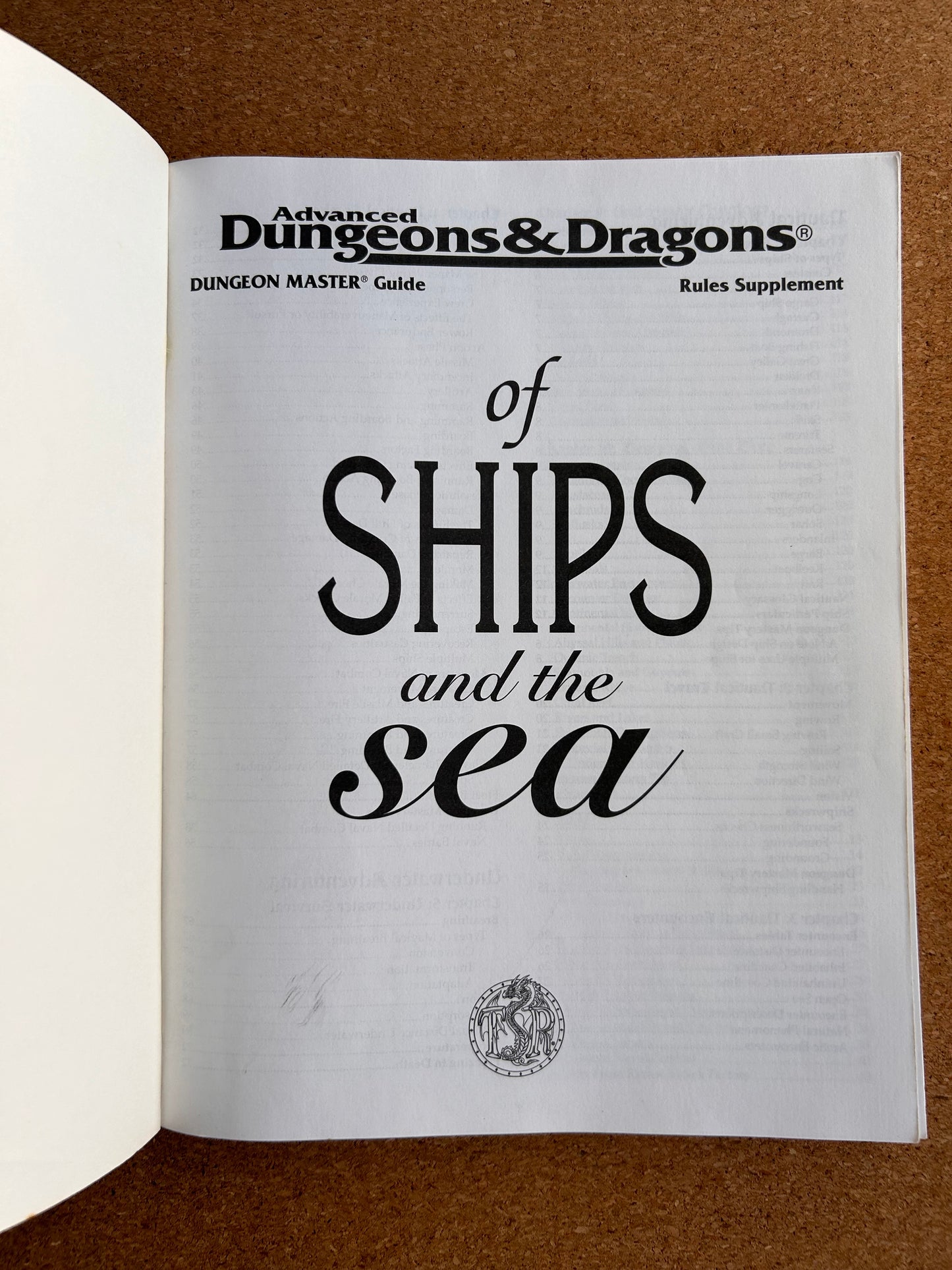 Advanced Dungeons & Dragons Rules Supplement - Of Ships and the Sea - TSR2170 - Paperback (1997)