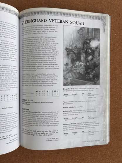 Warhammer 40K 4th Edition - Space Marines Codex - Games Workshop Paperback (2008)