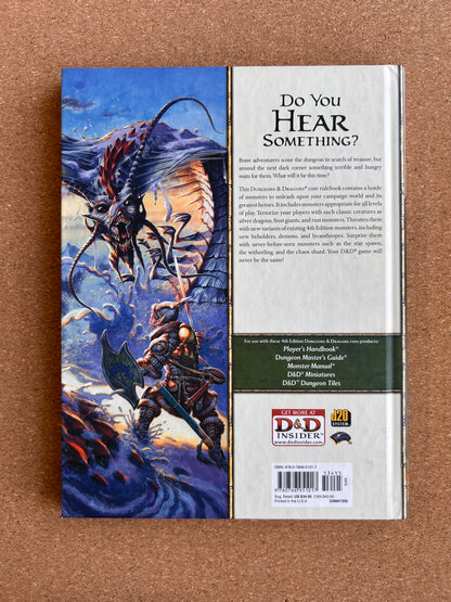 Dungeons & Dragons 4th Edition - Monster Manual 2 - WOTC Hardcover (2009)