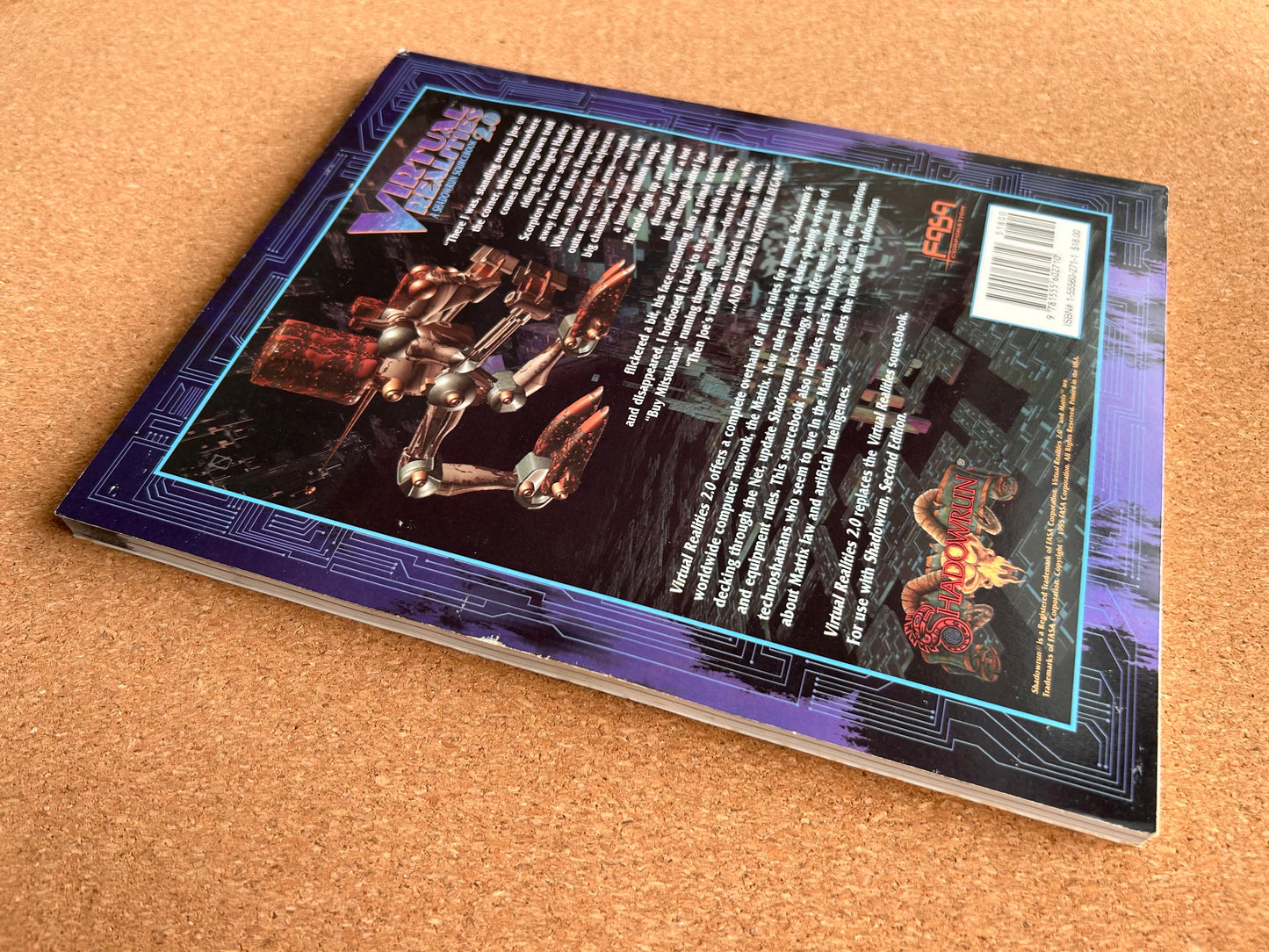 Shadowrun Second Edition - Virtual Realities 2.0 7904 - FASA Paperback (1995)