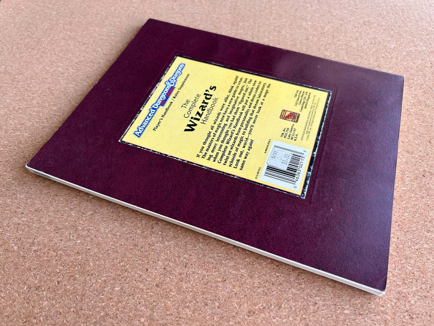 Advanced Dungeons & Dragons - The Complete Wizard’s Handbook - PHBR4 TSR2115 - Paperback (1990)