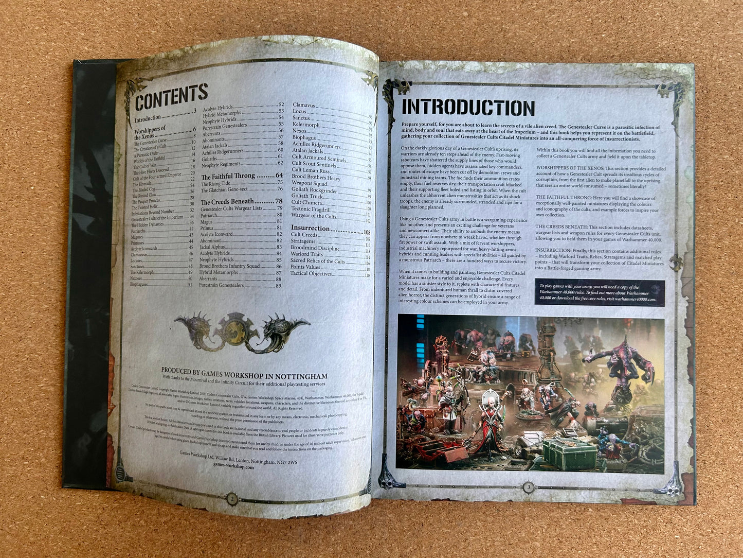 Warhammer 40K 8th Edition - Genestealer Cults Codex - Games Workshop Hardcover (2019)