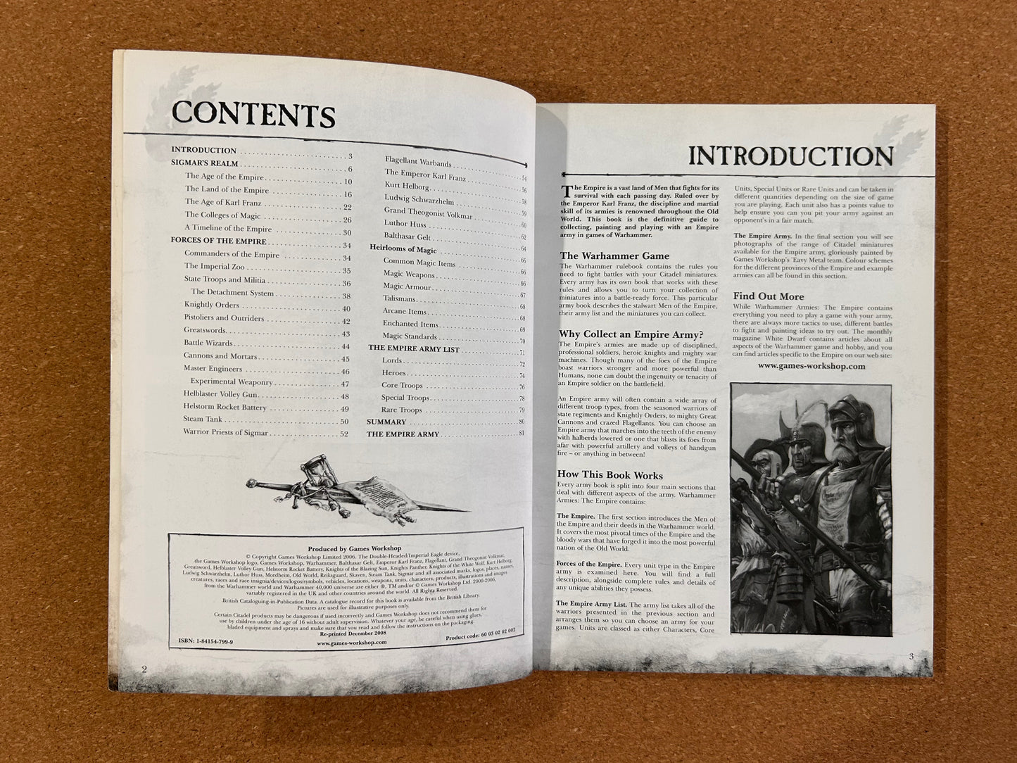 Warhammer Fantasy Armies Codex - The Empire - Games Workshop Paperback (2008)