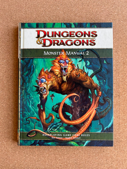 Dungeons & Dragons 4th Edition - Monster Manual 2 - WOTC Hardcover (2009)