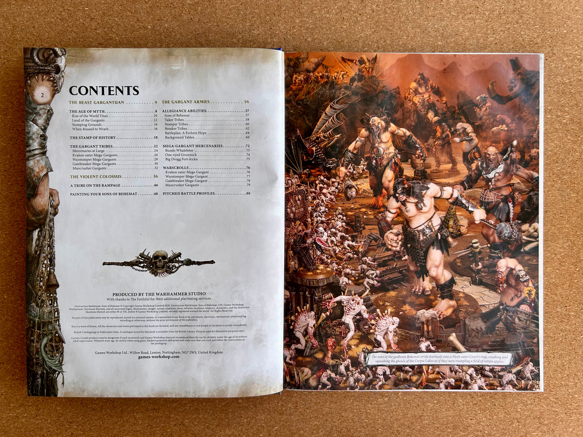 Warhammer Age of Sigmar 2nd Edition - Destruction Battletome Sons of Behemat - Hardcover (2020)