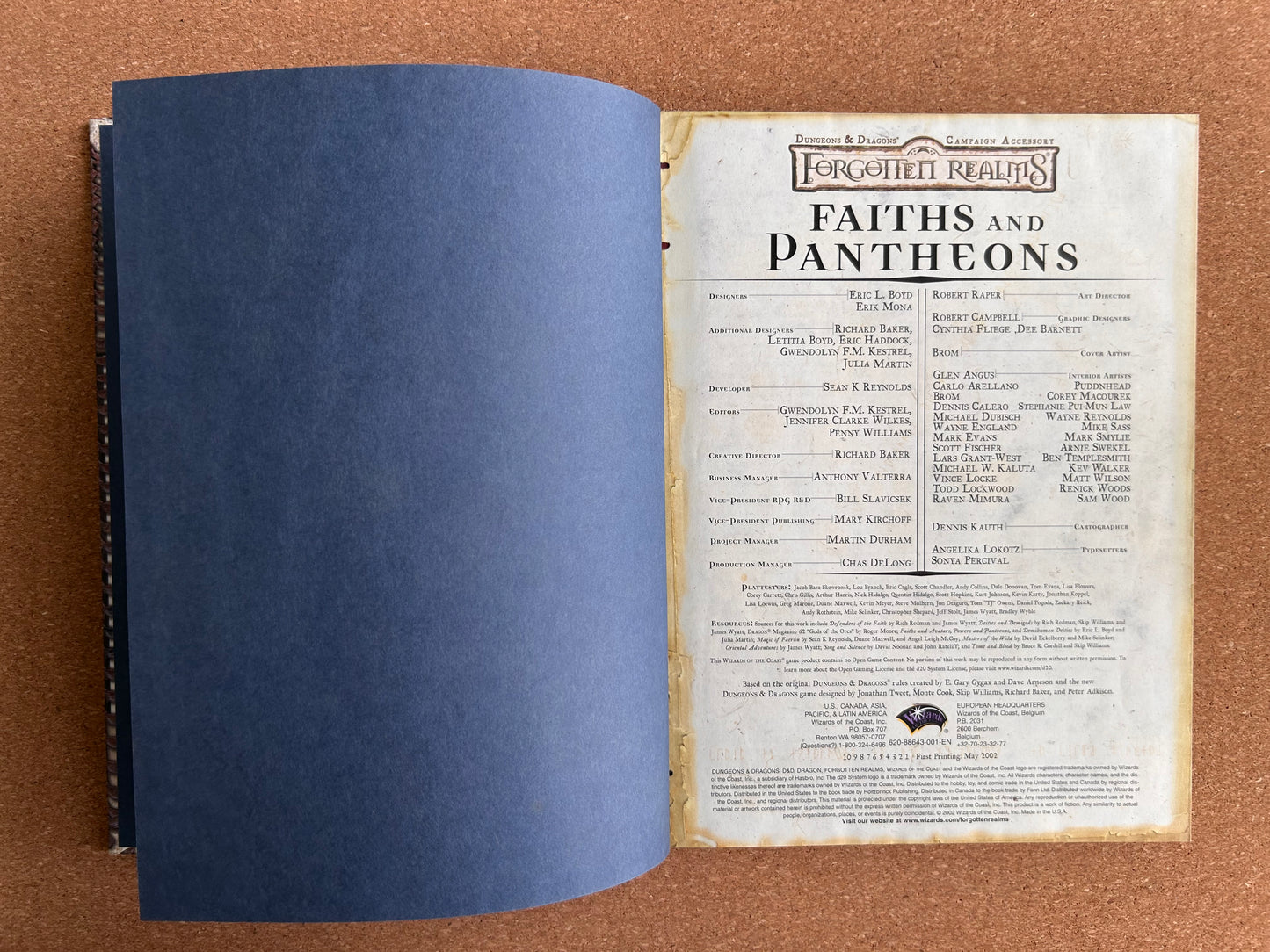 Dungeons & Dragons 3.0/3.5 Forgotten Realms - Faiths & Pantheons - WOTC Hardcover (2002)