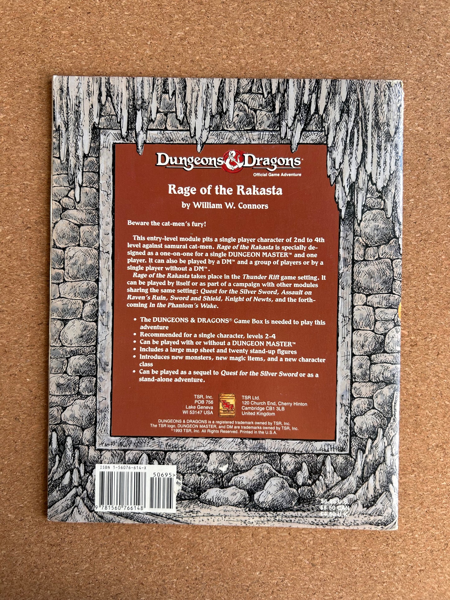 Dungeons & Dragons Game Accessory - Rage of Rakasta TSR9435 - Paperback (1993)
