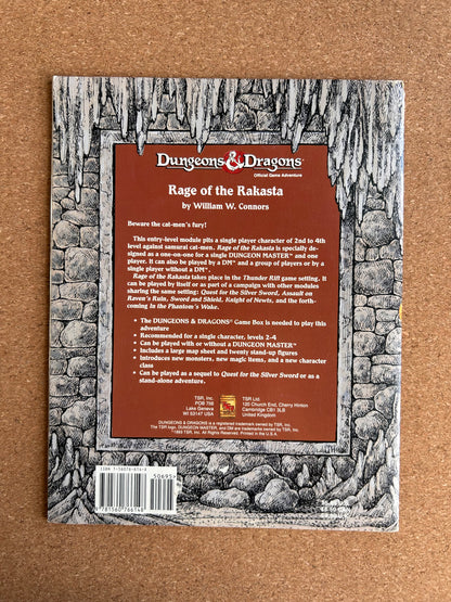 Dungeons & Dragons Game Accessory - Rage of Rakasta TSR9435 - Paperback (1993)