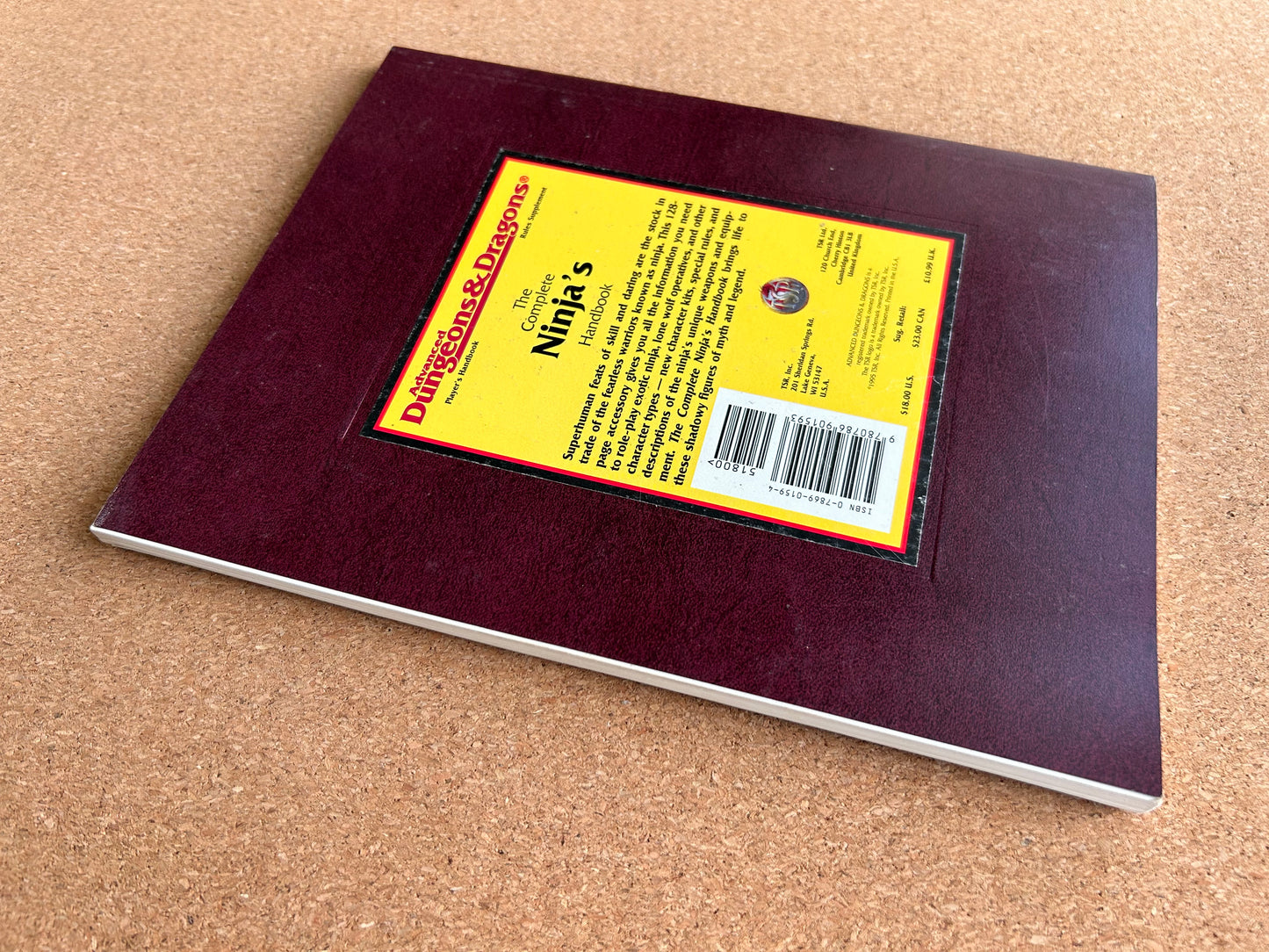Advanced Dungeons & Dragons - The Complete Ninja’s Handbook - TSR2155 - Paperback (1995)