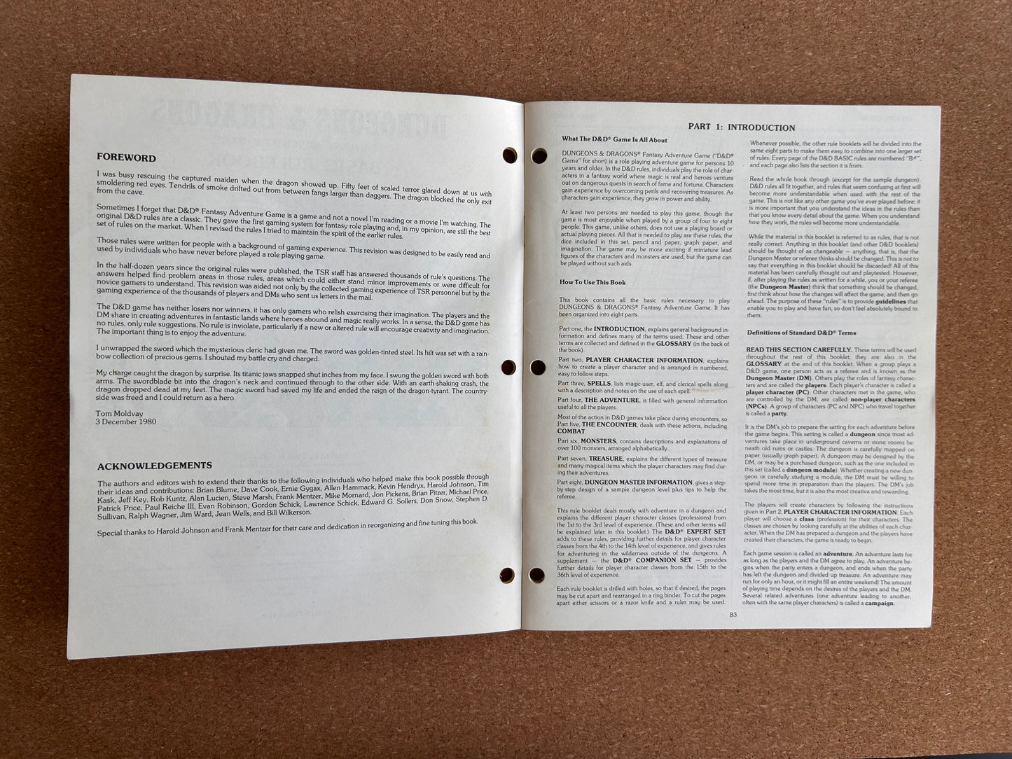 Dungeons & Dragons Basic Rules - Fantasy Adventure Game Basic Rulebook - TSR2014 - Paperback (1981)