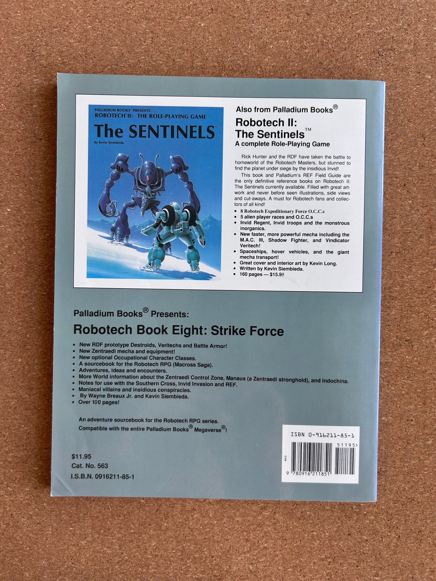 Robotech: RPG Book Eight Strike Force - Palladium Paperback (1995)