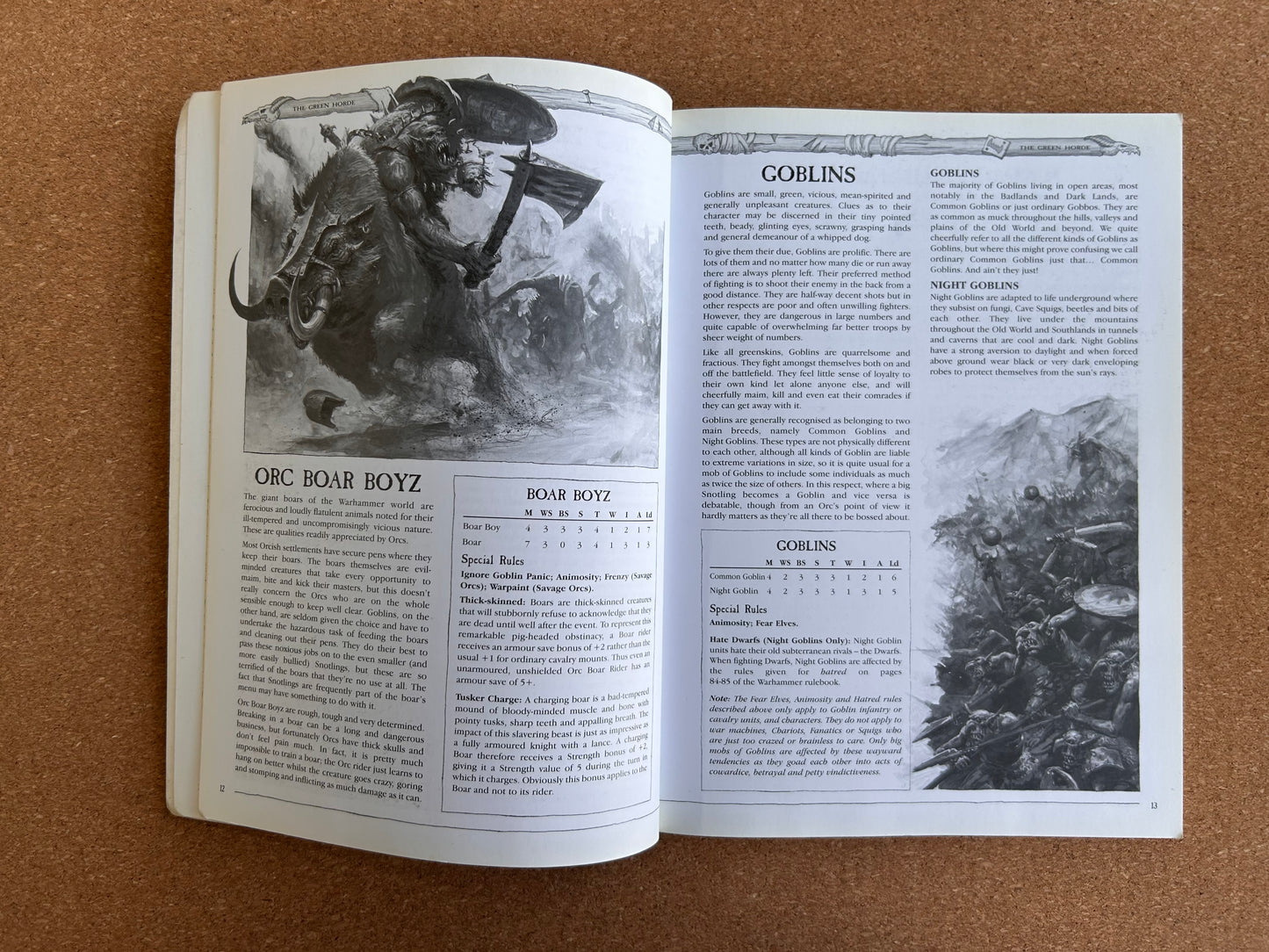 Warhammer Fantasy Armies Codex - Orcs & Goblins - Games Workshop Paperback (2003)