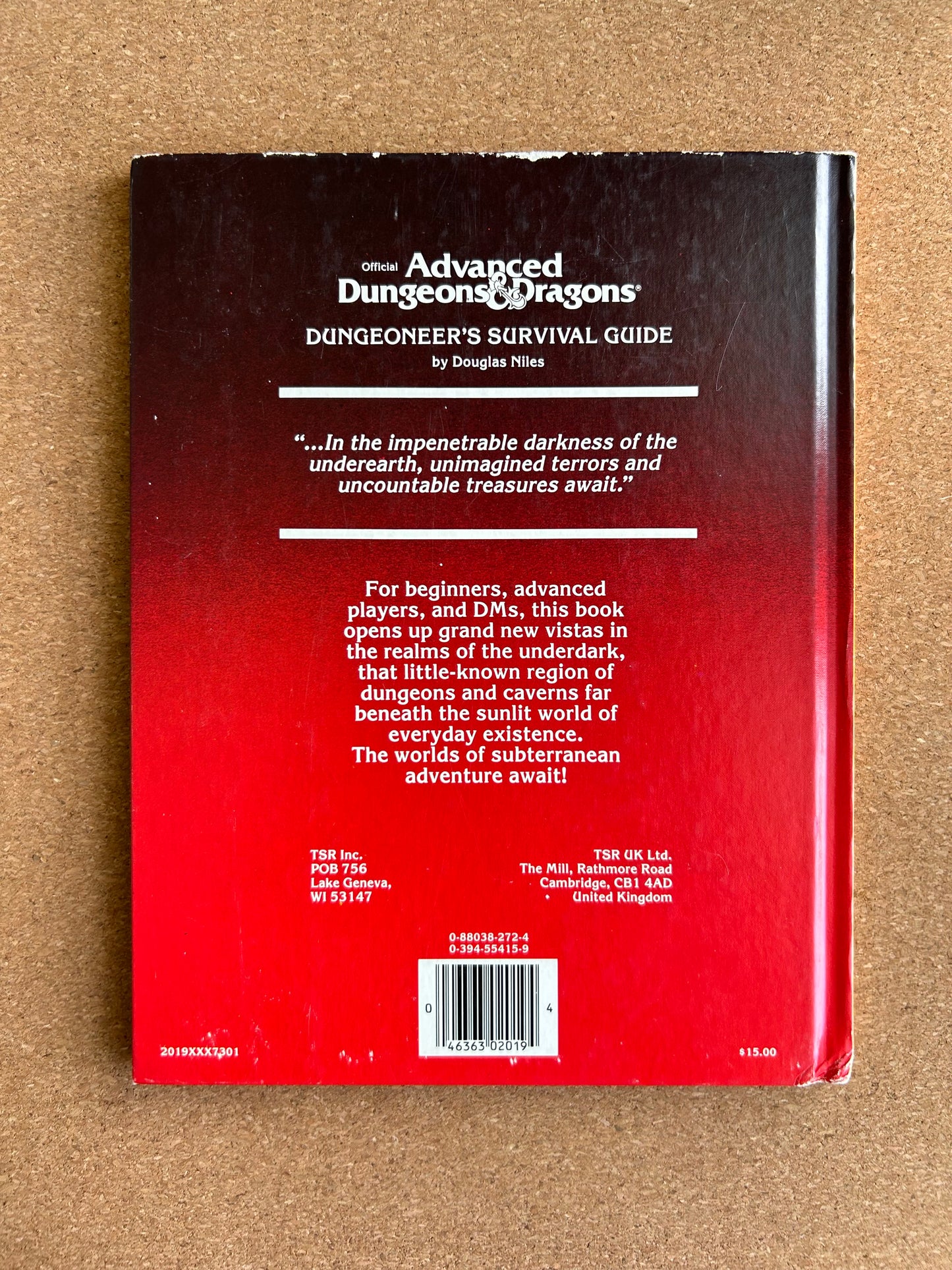 Advanced Dungeons & Dragons - Dungeoneer’s Survival Guide TSR2019 Hardcover (1986)