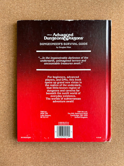 Advanced Dungeons & Dragons - Dungeoneer’s Survival Guide TSR2019 Hardcover (1986)