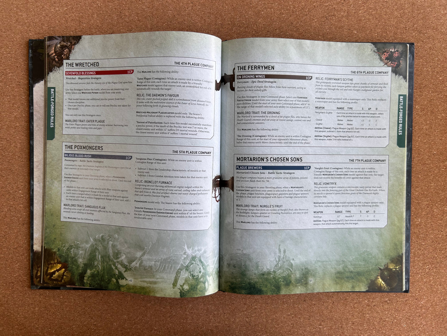 Warhammer 40K 9th Edition - Death Guard Codex - Games Workshop Hardcover (2020)