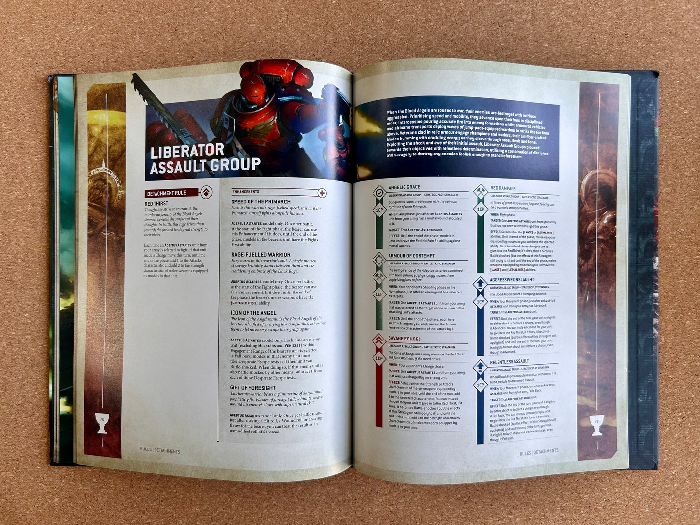 Warhammer 40K 10th Edition - Blood Angels Codex - Games Workshop Hardcover (2024)