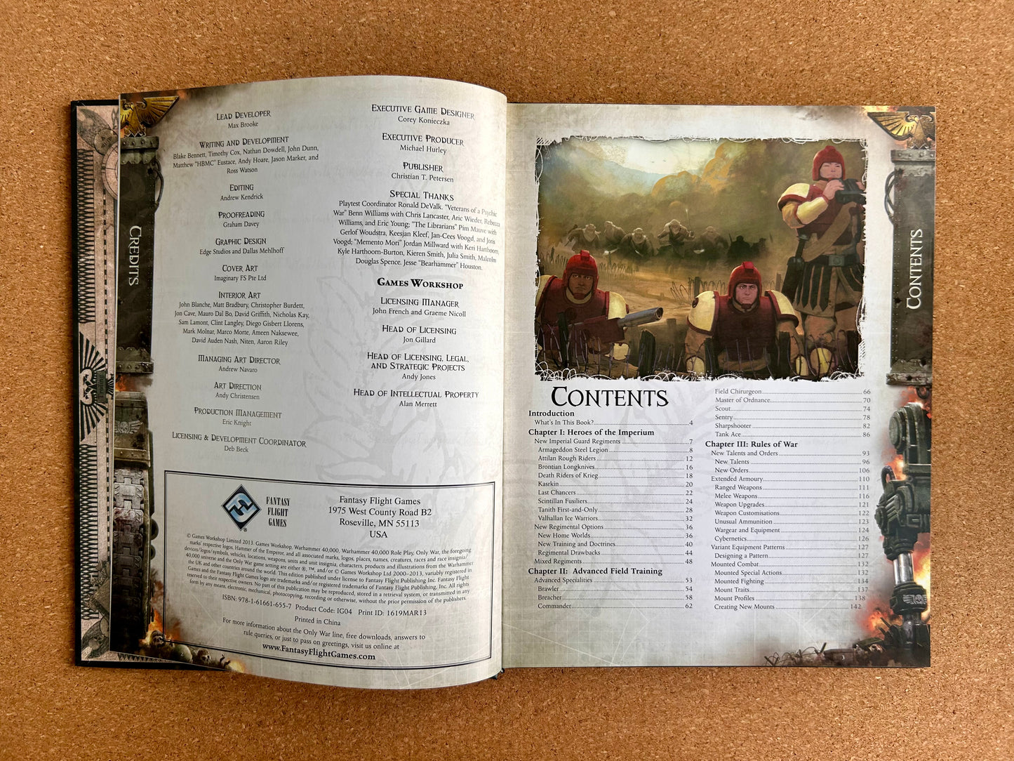 Warhammer 40K Roleplay: Only War - Hammer of the Emperor - Hardcover (2013)