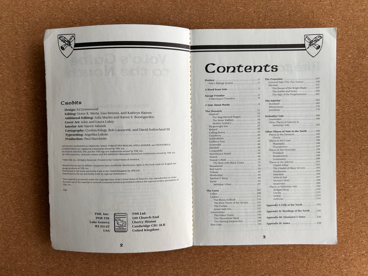 Advanced Dungeons & Dragons Forgotten Realms - Volo’s Guide to the North TSR9393 - Paperback (1993)