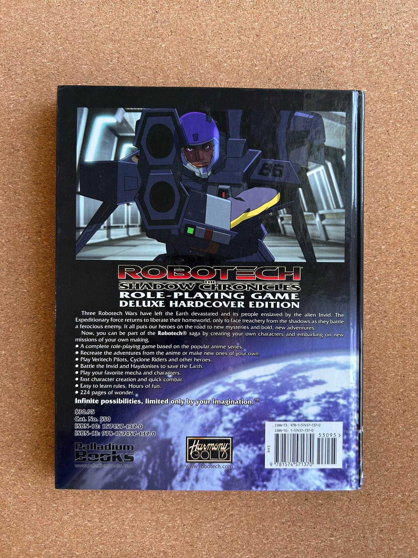 Robotech The Shadow Chronicles RPG Deluxe Edition - Palladium Books Hardcover (2008)