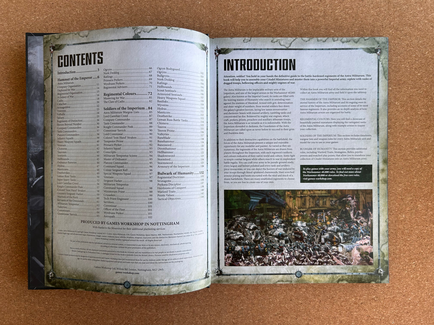 Warhammer 40K 8th Edition - Astra Militarum Codex - Games Workshop Hardcover (2017)