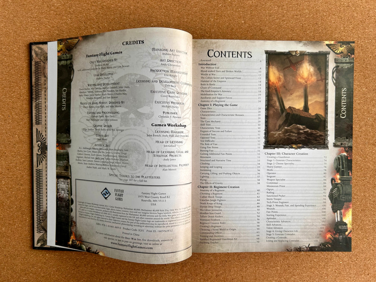 Warhammer 40K Roleplay: Only War - Core Rulebook - Hardcover (2012)
