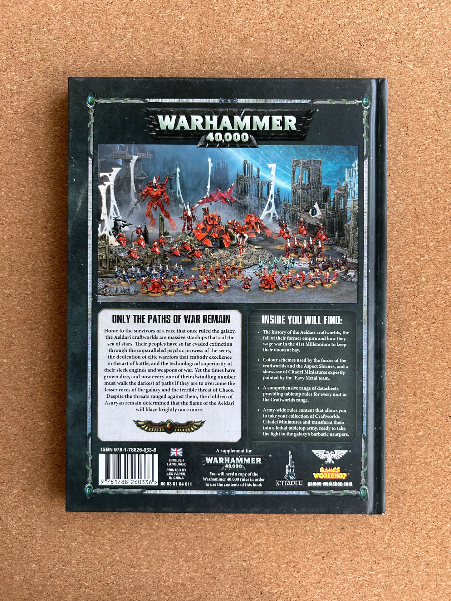 Warhammer 40K 8th Edition - Craftworlds Codex - Games Workshop Hardcover (2017)