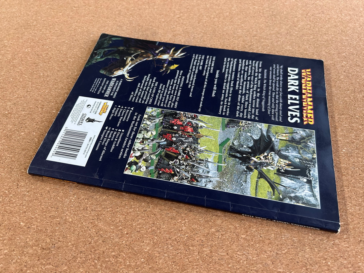 Warhammer Fantasy Armies Codex - Dark Elves - Games Workshop Paperback (2001)