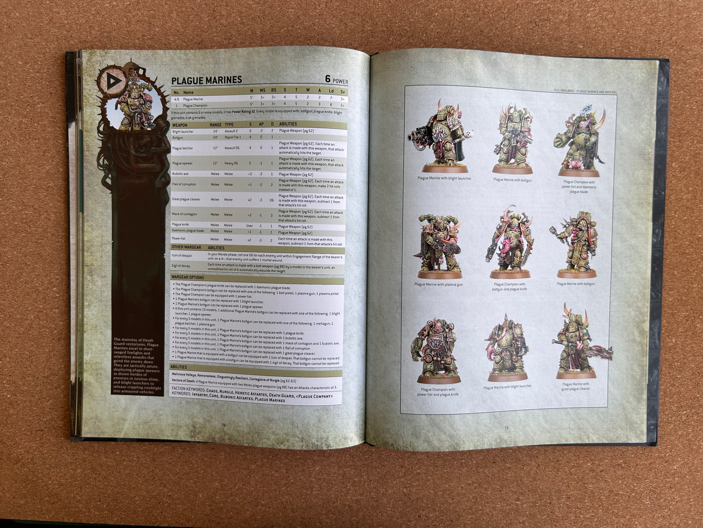 Warhammer 40K 9th Edition - Death Guard Codex - Games Workshop Hardcover (2020)