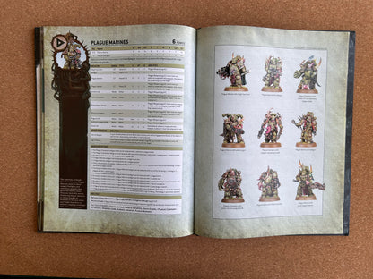 Warhammer 40K 9th Edition - Death Guard Codex - Games Workshop Hardcover (2020)